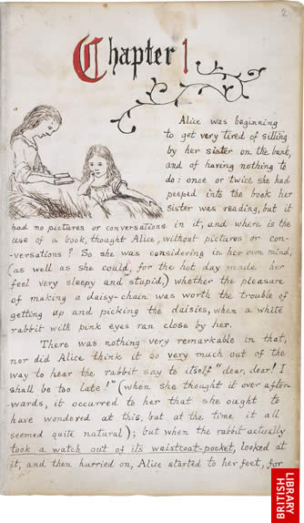 Alice ...the hot day made her feel very sleepy and stupid...